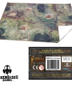 Greenbrier Games Folklore Oversized Cloth World Map Strategy Games