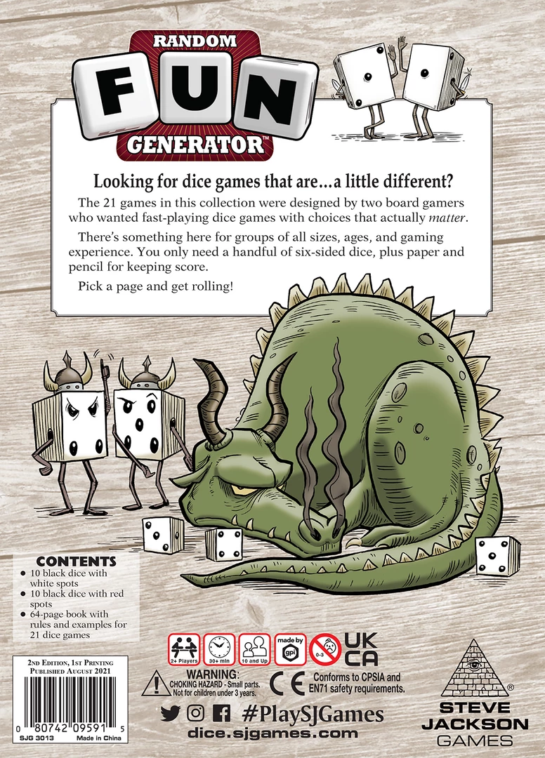 Outlet π― Steve Jackson Games Random Fun Generator β¨ 3 Steve Jackson Games Random Fun Generator
