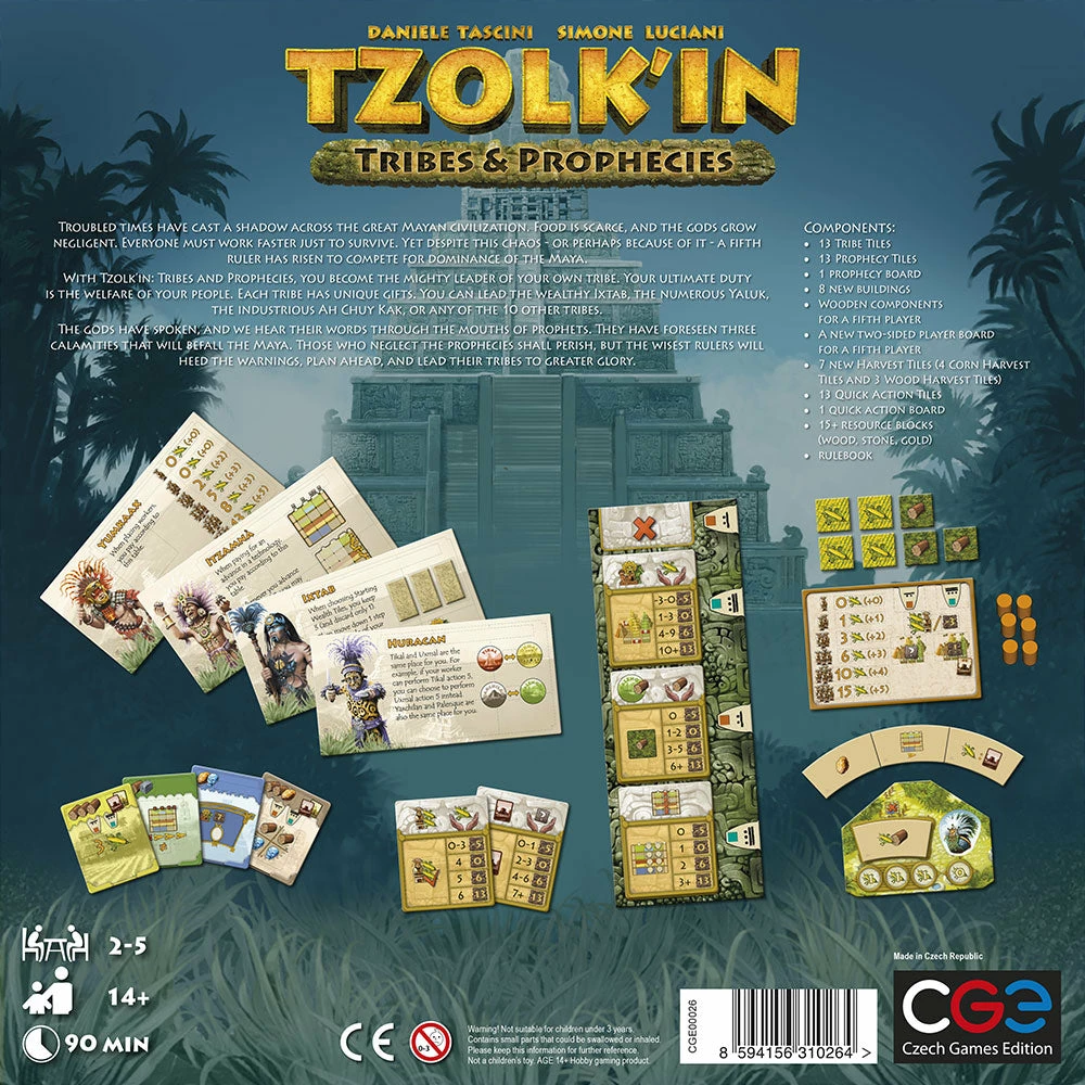 Cheap π Czech Games Tzolkin Tribes And Prophecies Strategy Games 𧨠3 Czech Games Tzolkin Tribes And Prophecies Strategy Games
